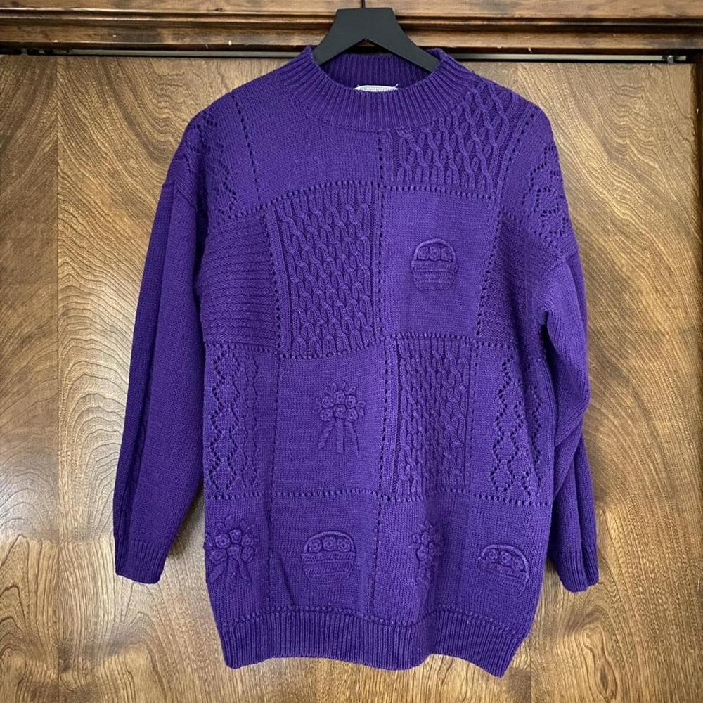 Purple Knit Women's Sweater